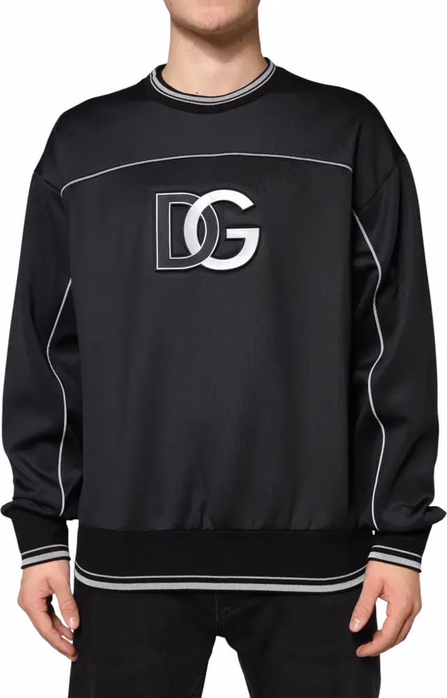 Black DG Logo Crew Neck Sweatshirt Sweater
