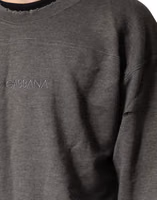 Gray Cotton Crew Neck Men Sweatshirt Sweater 5