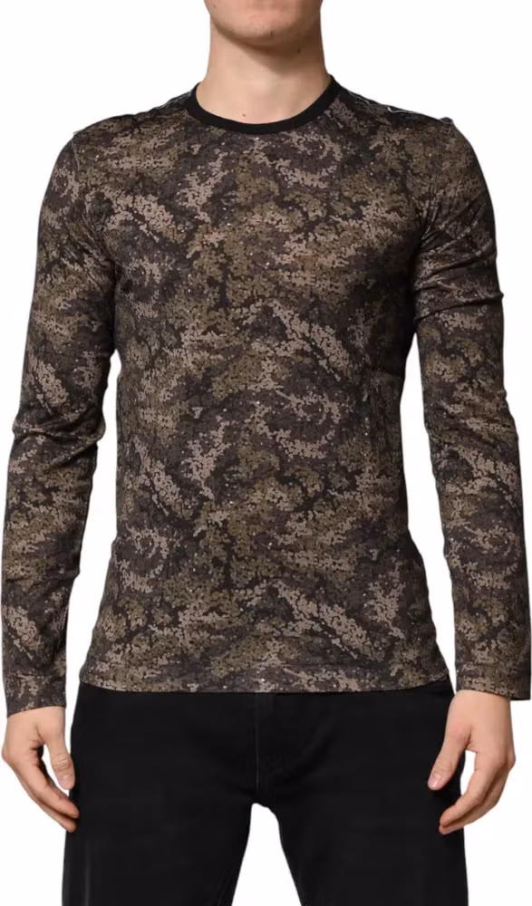 Multicolor Camouflage Long Sleeves T-shirt