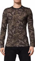 Multicolor Camouflage Long Sleeves T-shirt 1