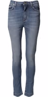 Blue Washed Cotton Skinny Denim Trouser Jeans 1