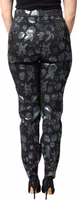 BlueGreen Floral Metallic Slim Trouser Pants 3