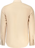 Beige Cotton Men Shirt 2