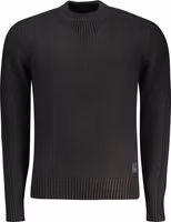 Black Cotton Men Sweater 1