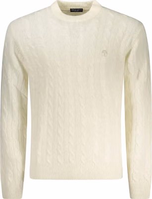 Bianco Poliammide Mens Sweater
