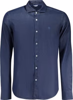 Blue Cotton Men's Shirt 1