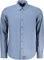 Blue Cotton Men Shirt 1