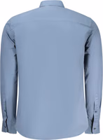 Blue Cotton Men Shirt 2