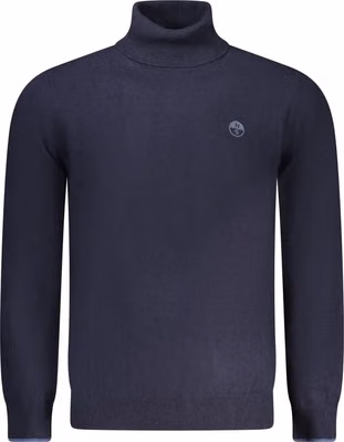 Blue Polyamide Men's Sweater