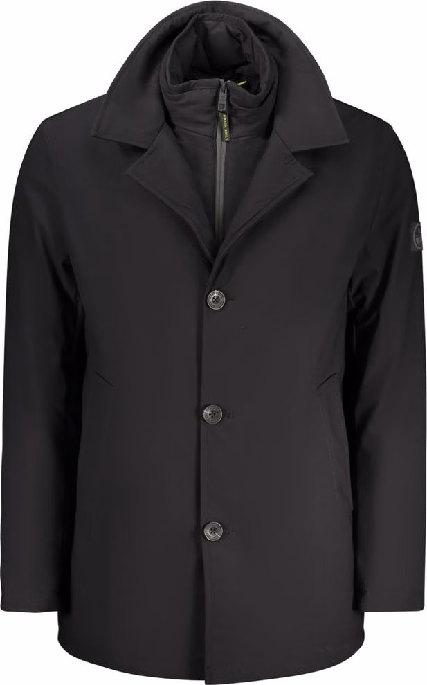 Black Polyester Men's Jacket