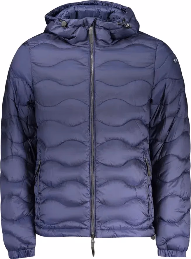 Blue Polyamide Men's Jacket