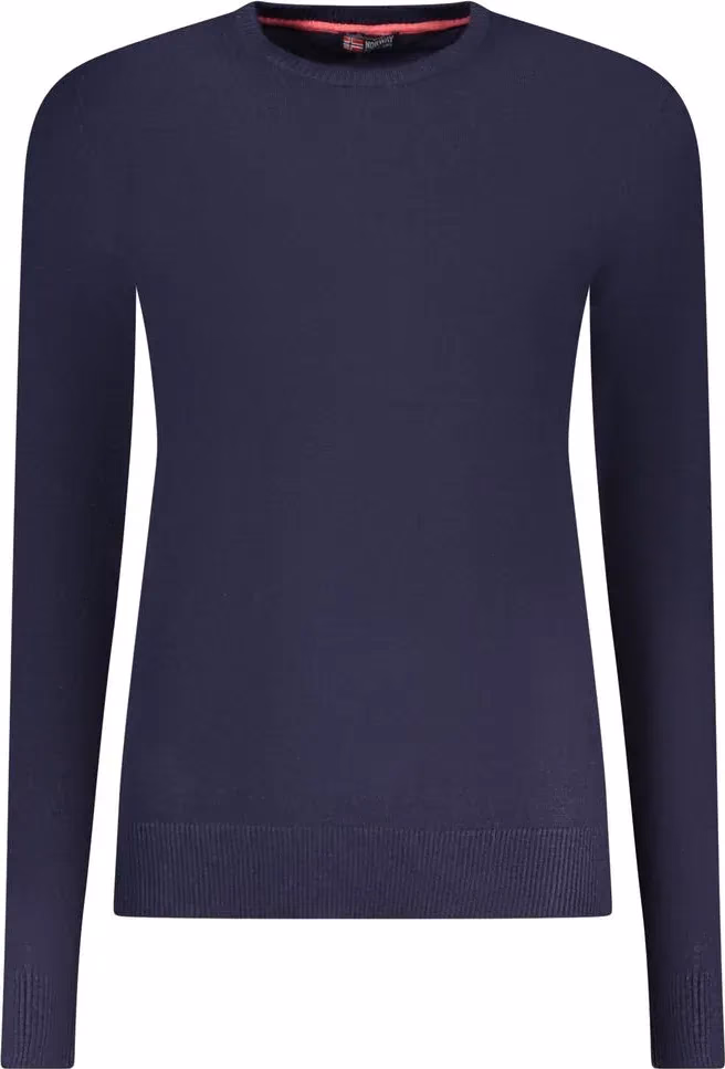 Blu Viscose Donna Maglia