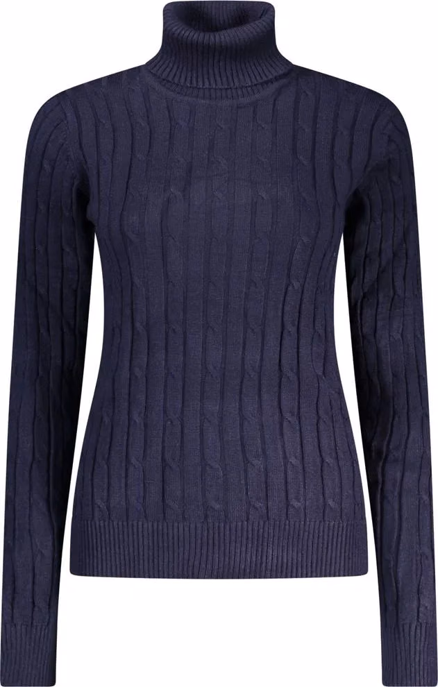 Blu Viscosa Donna Maglia