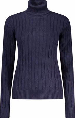 Blu Viscosa Donna Maglia