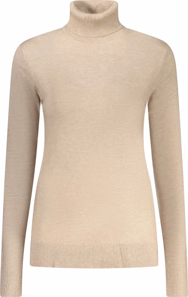 Beige Viscosa Women Sweater
