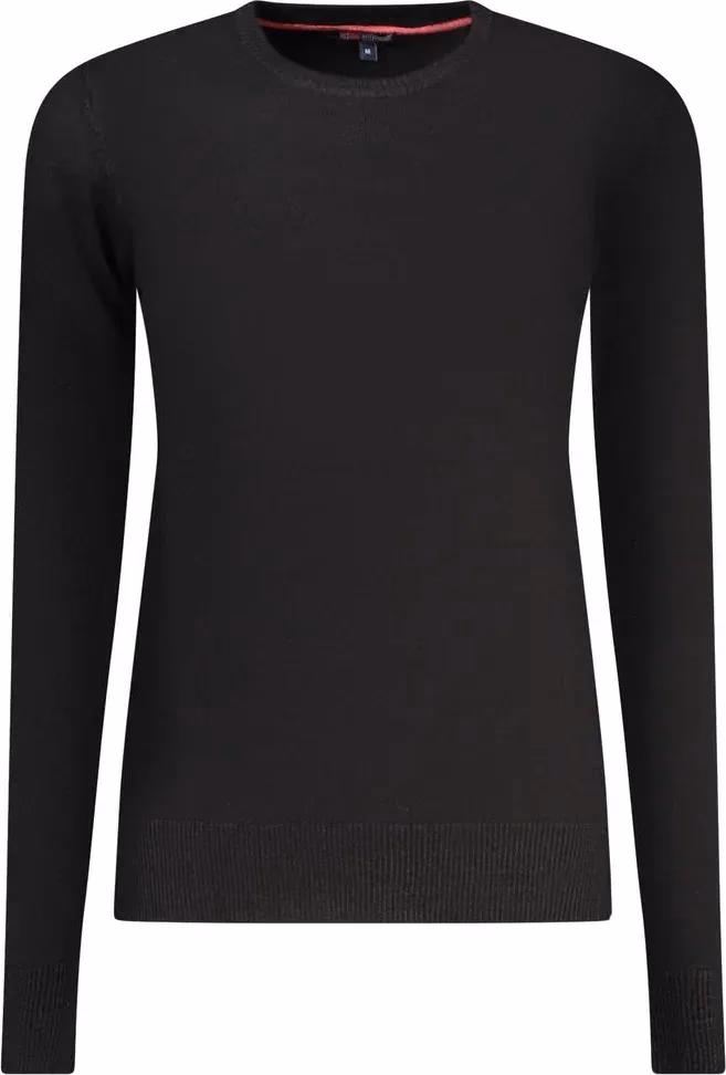 Black Viscose Women Sweater
