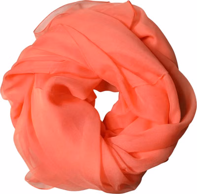 Orange Stole Silk Neck Wrap Shawl Men Scarf