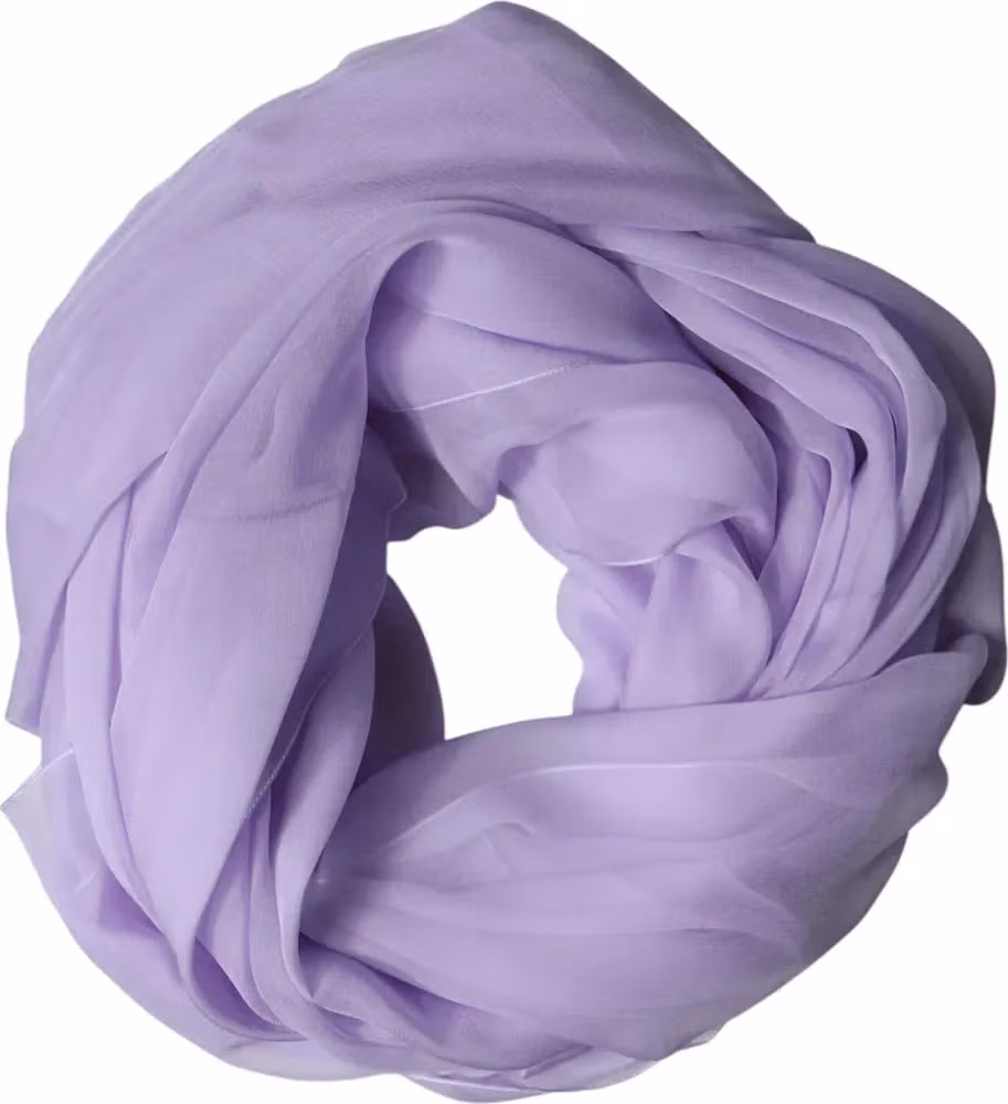 Purple Stole Silk Neck Wrap Shawl Men Scarf