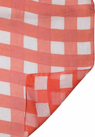 Red Checkered Stole Neck Wrap Shawl Scarf 2
