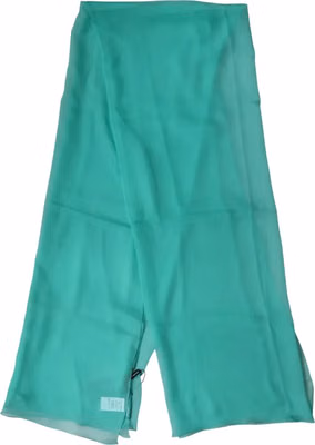 Teal Stole Silk Neck Wrap Shawl Men Scarf