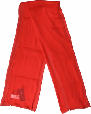 Red Stole Silk Neck Wrap Shawl Men Scarf
