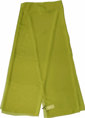 Green Polyester Stole Neck Wrap Shawl  Scarf