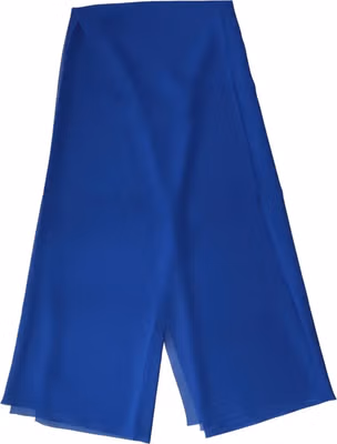 Blue Silk Stole Neck Wrap Shawl Men  Scarf