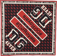 Multicolor #DGRoyals Square Foulard 50cm x 49.5cm Scarf 2
