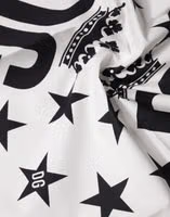 White DG Crown Print Square Foulard 52cm x 50.5cm Scarf 2
