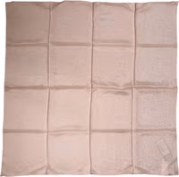 Light Pink Silk Blend Square Foulard 87.5cm x86.5cm Scarf 3