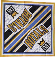 Multicolor DG Royals Square Foulard Men 50cm x 50cm Scarf 3