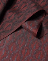 Maroon Patterned Silk Wrap Foulard Men 133cm x 22cm Scarf 3