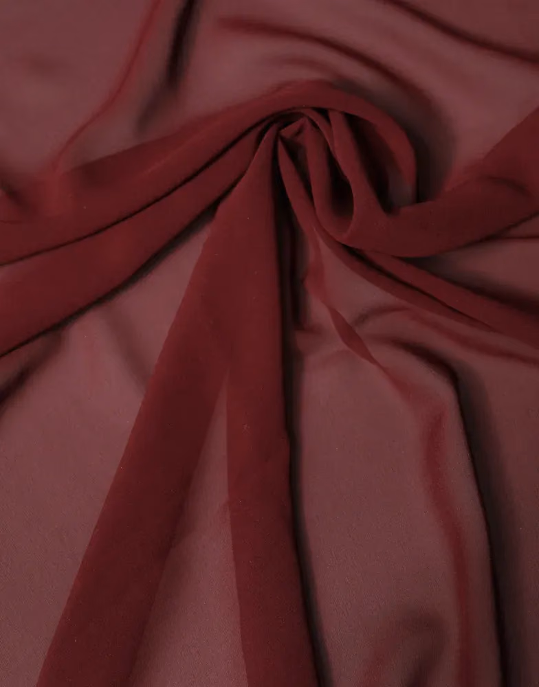 Maroon Silk Stole Neck Wrap Shawl Men 200cm x 130cm  Scarf