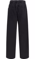 Black Cotton Casual Pants 2