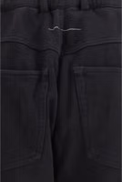 Black Cotton Casual Pants 3