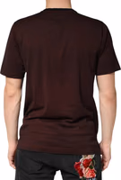 Maroon DG Crown Cotton Crew Neck Men T-shirt 3