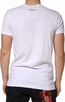 White Stripes Cotton Crew Neck Tee  T-shirt 3