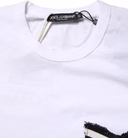 White Stripes Cotton Crew Neck Tee  T-shirt 5
