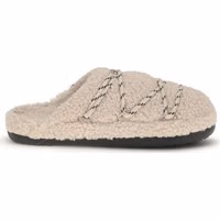 Beige Polyamide Flats 1
