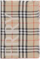 Beige Wool Scarf 1
