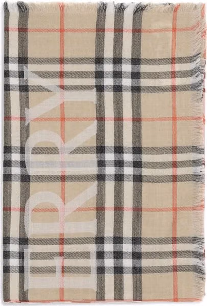 Beige Wool Scarf