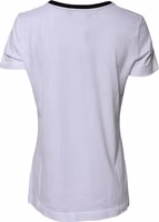 White Eleganza Cotton Crew Neck Tee T-shirt 2