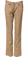 Beige Straight Cotton Stretch Chino Pants 4