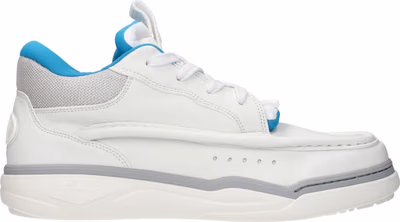 White Leather Low Top Sneakers