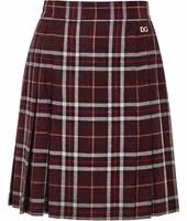 Bordeaux Wool Mini Skirt 1