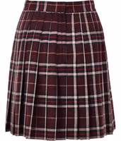 Bordeaux Wool Mini Skirt 2
