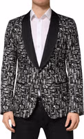 Black Jazz Club Silk Single Breasted Blazer 1