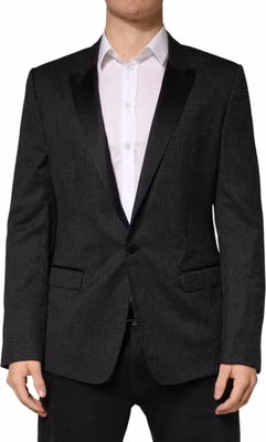 Dark Gray Fantasy Single Breasted Jacket Blazer