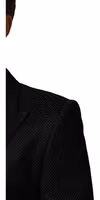 Black Cotton Double Breasted 2 Button Blazer 4