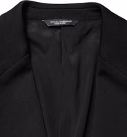 Black Wool Single Breasted 2 Button Blazer 5